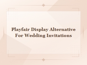 Free Playfair Display Alternatives Perfect for Wedding Invitations